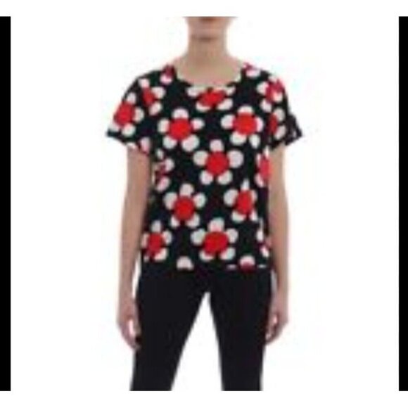 MARC JACOBS FLOWERS PRINT JERSEY T SHIRT WOMEN RUNWAY EDITION PATTERN - Picture 1 of 13